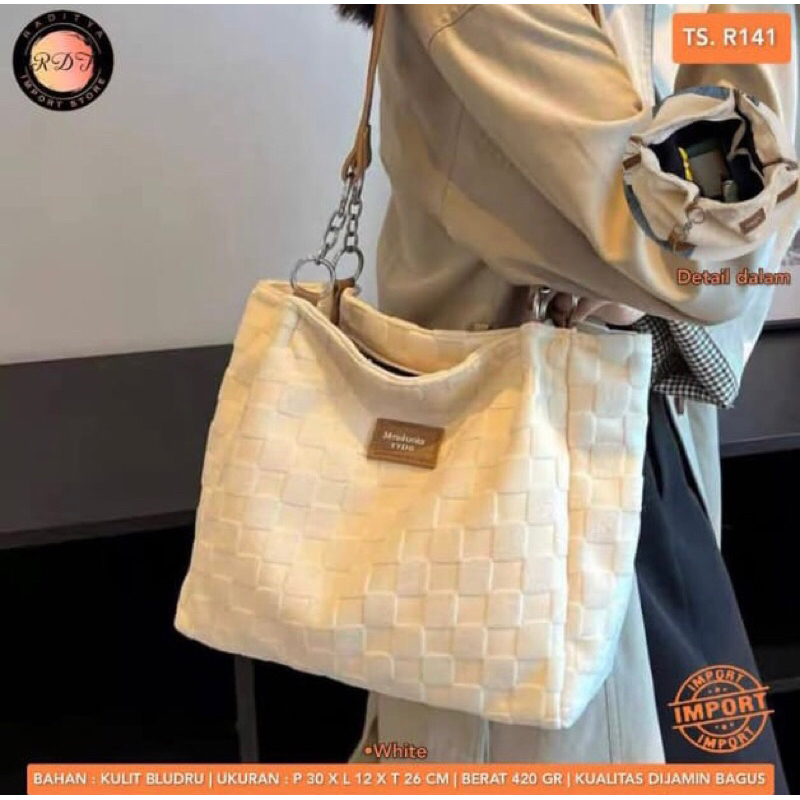 Tas selempang import kulit bludru cantik murah ori solo