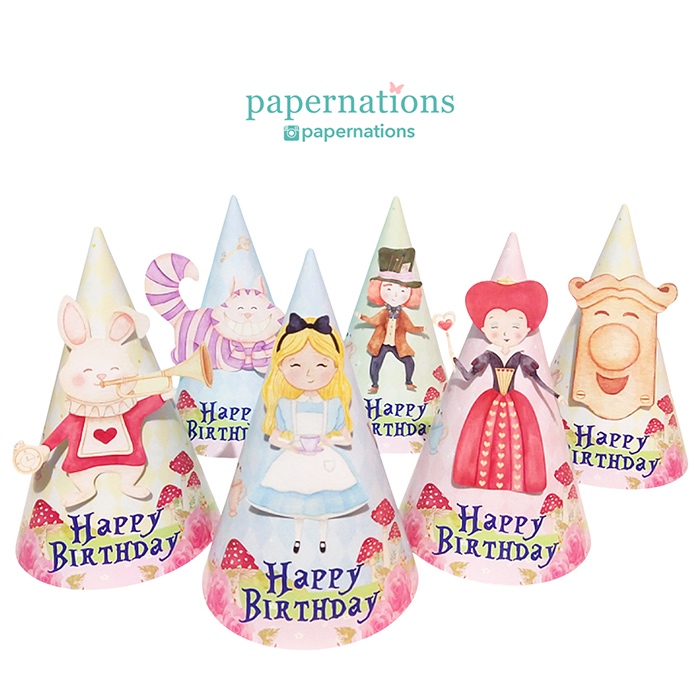 Party Hat Alice in Wonderland / Party Hat Alice in Wonderland / Topi Ultah Alice in Wonderland
