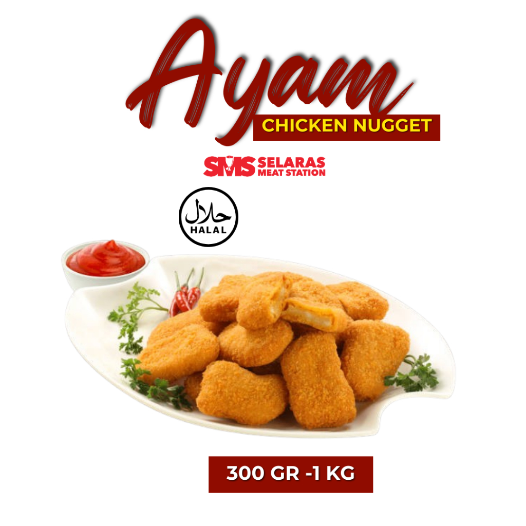 

Repack Fiesta Chicken Nugget Frozen 300 gram - 1 Kg