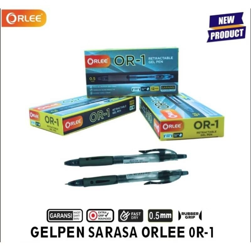 

pulpen / ballpoint / boxy gelpen OR 1 0,5mm 1 pack isi 12 pcs