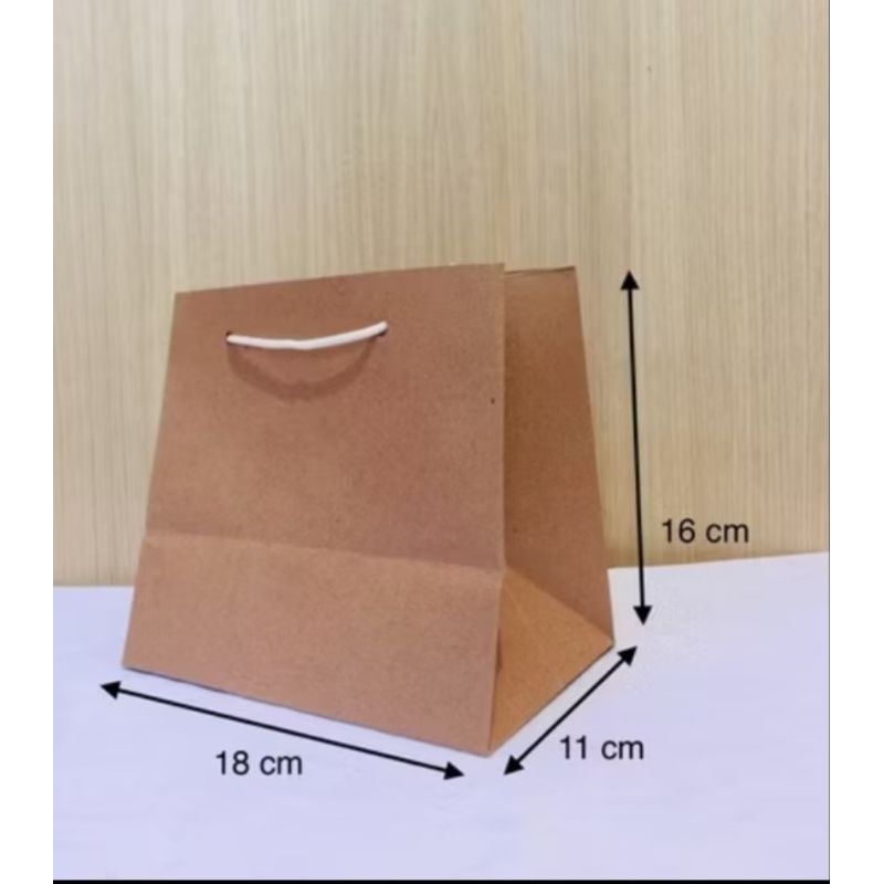 

paper bag polos coklat pia size 18 x 11 x 16 (PxLxT)