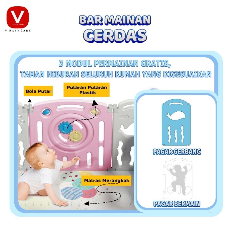 PAGAR BABY merk VBABY CARE