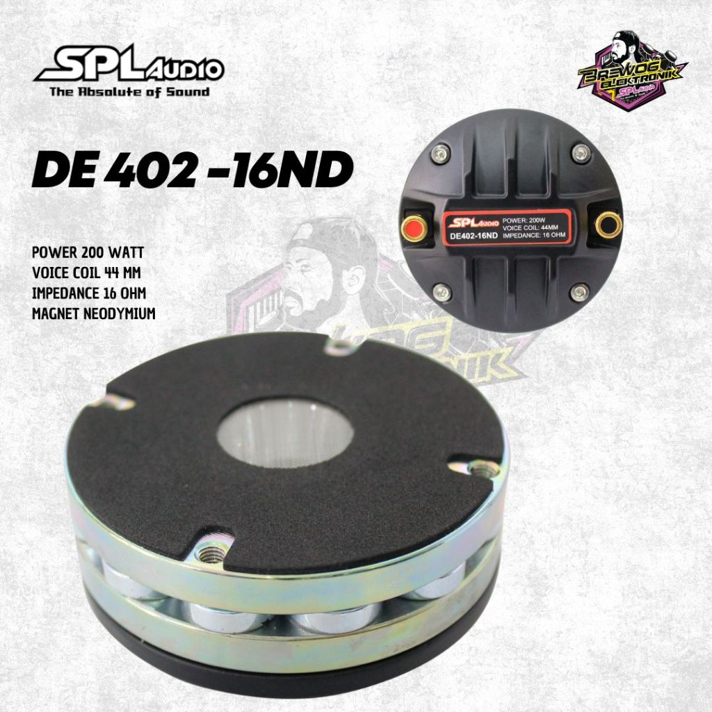 DRIVER TWEETER SPL DE402-16ND ORIGINAL BREWOG SPL AUDIO