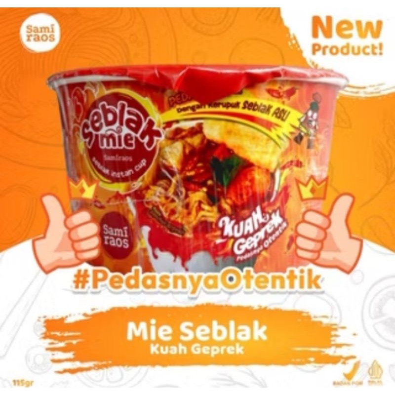 

SAMI RAOS SEBLAK MIE GORENG/SEBLAK MIE KUAH GEPREK CUP