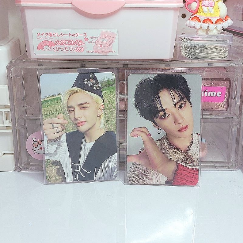 (BACA DESC) wts photocard official straykids lee know hyunjin maxident heart and go ver.