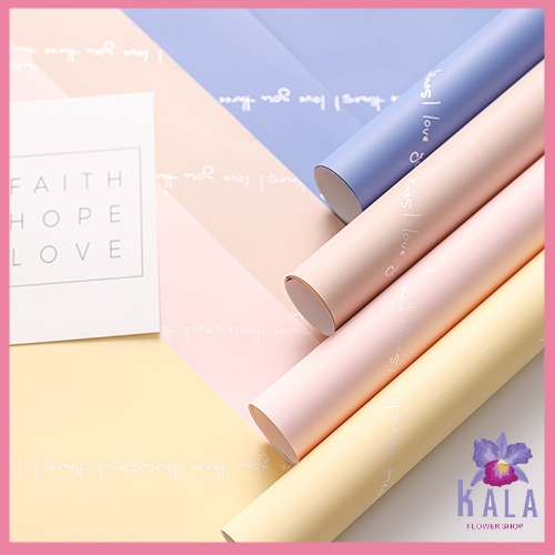 

20 Lembar Kertas Buket Bunga Solid Flower Wrapping Paper Bi Color Florist Cellophane KB6004
