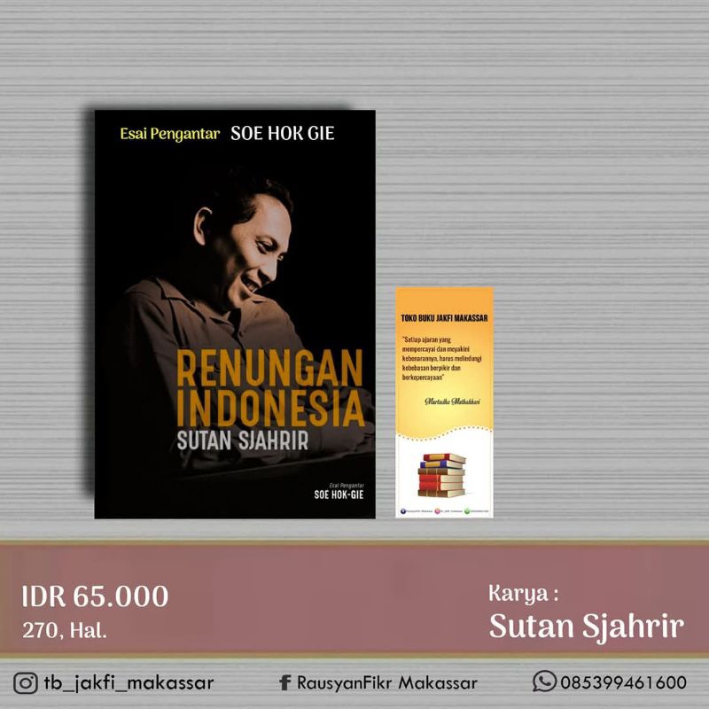 Sueh Gie Renungan Indonesia Sutan Sahir
