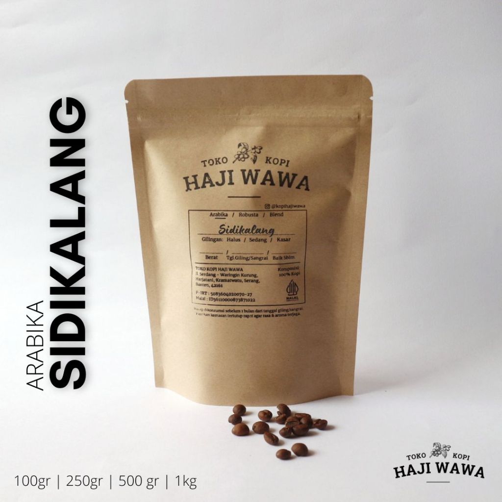 

ARABIKA SIDIKALANG - Toko Kopi Haji Wawa - Kopi Bubuk, Biji Kopi, Coffee Beans, Arabica