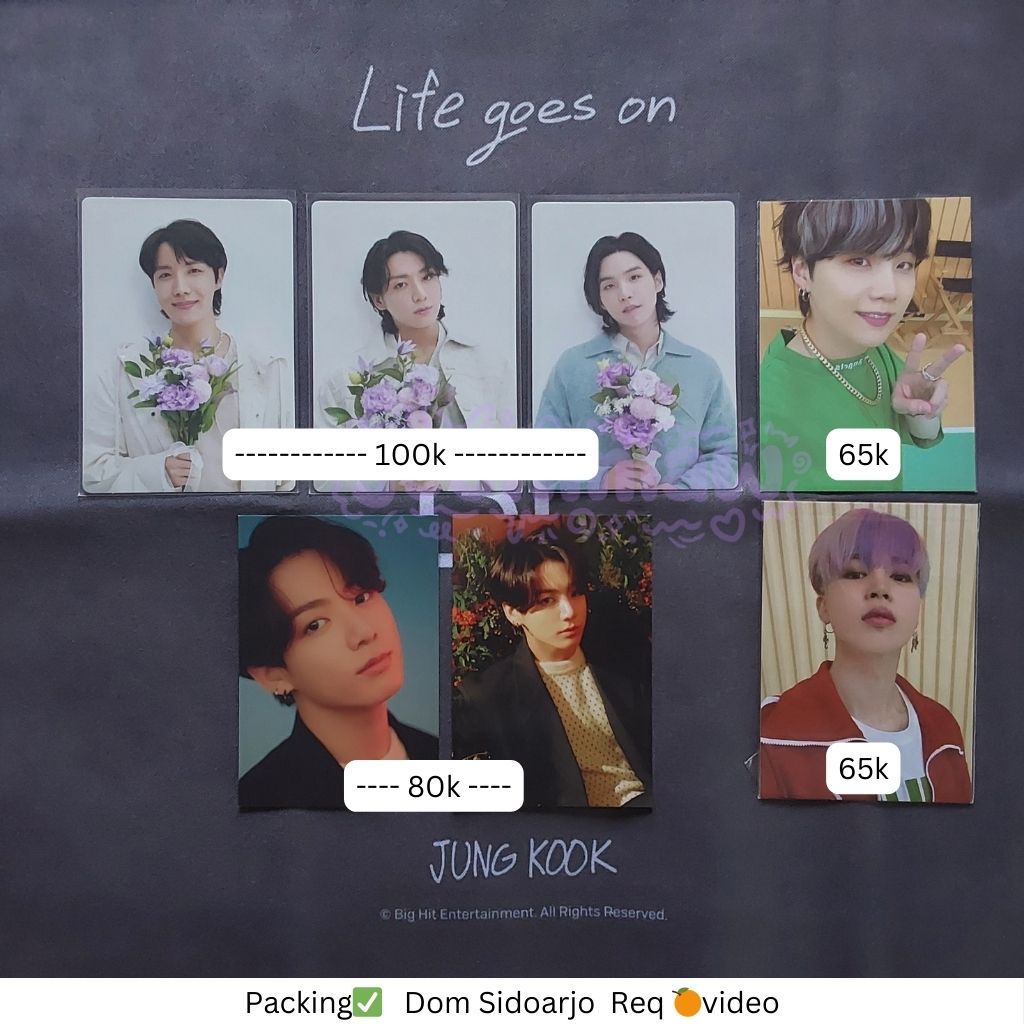 MPC PHOTOCARD PC BTS ARMY MEMBERSHIP CARDIGAN HYBE INSIGHT JUNGKOOK JK SG SUGA JHOPE