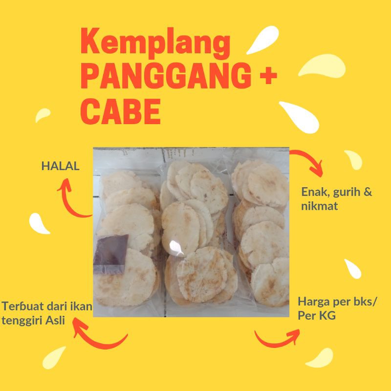 

Kemplang Panggang/Kerupuk Palembang/Kerupuk Palembang Asli