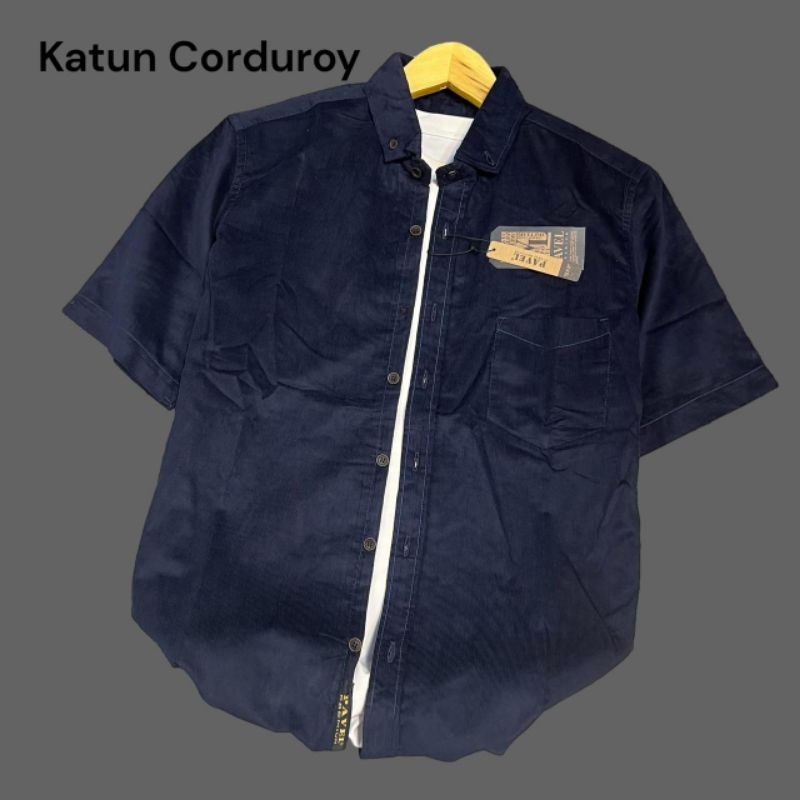 Kemeja Pendek Corduroy /Kemeja Corduroy Dewasa /Kemeja Corduroy unisex /Kemeja Pendek Kasual