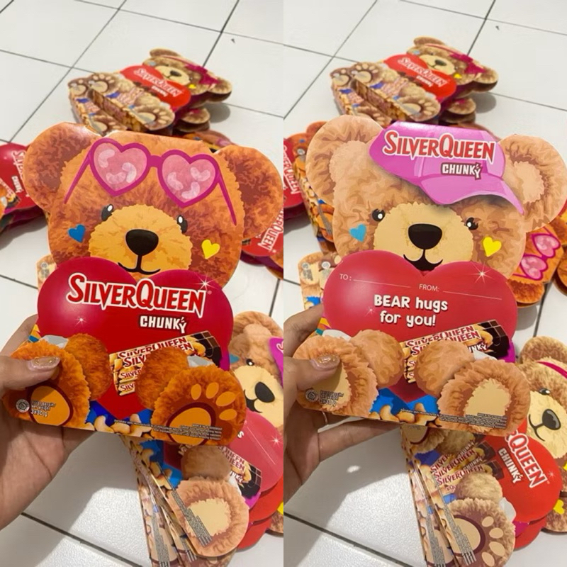 

Silverqueen BERUANG Valentine Edition Teady Bear (Chunky Bar 26gr x 3pcs)