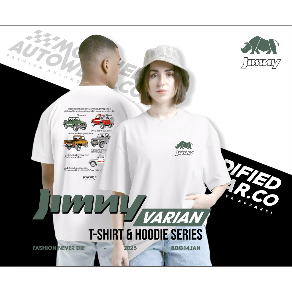 kaos suzuki jimny kaos Jimny Premium Modified Autowear Kaos Mobil Jimny Kaos Katana 100% Original Co