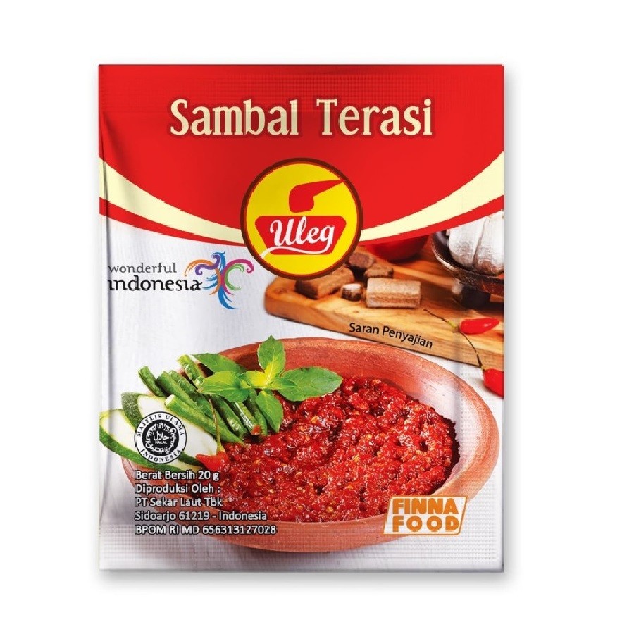 

saus sambel uleg finna terasi sachet 20