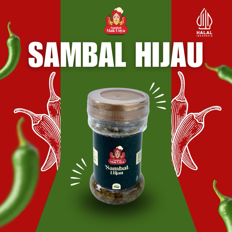 

Sambal Mak Unya - Sambal Hijau - 150gr