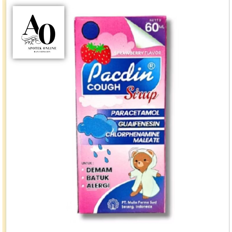 

PACDIN Cough Syirup rasa stroberi (AO)