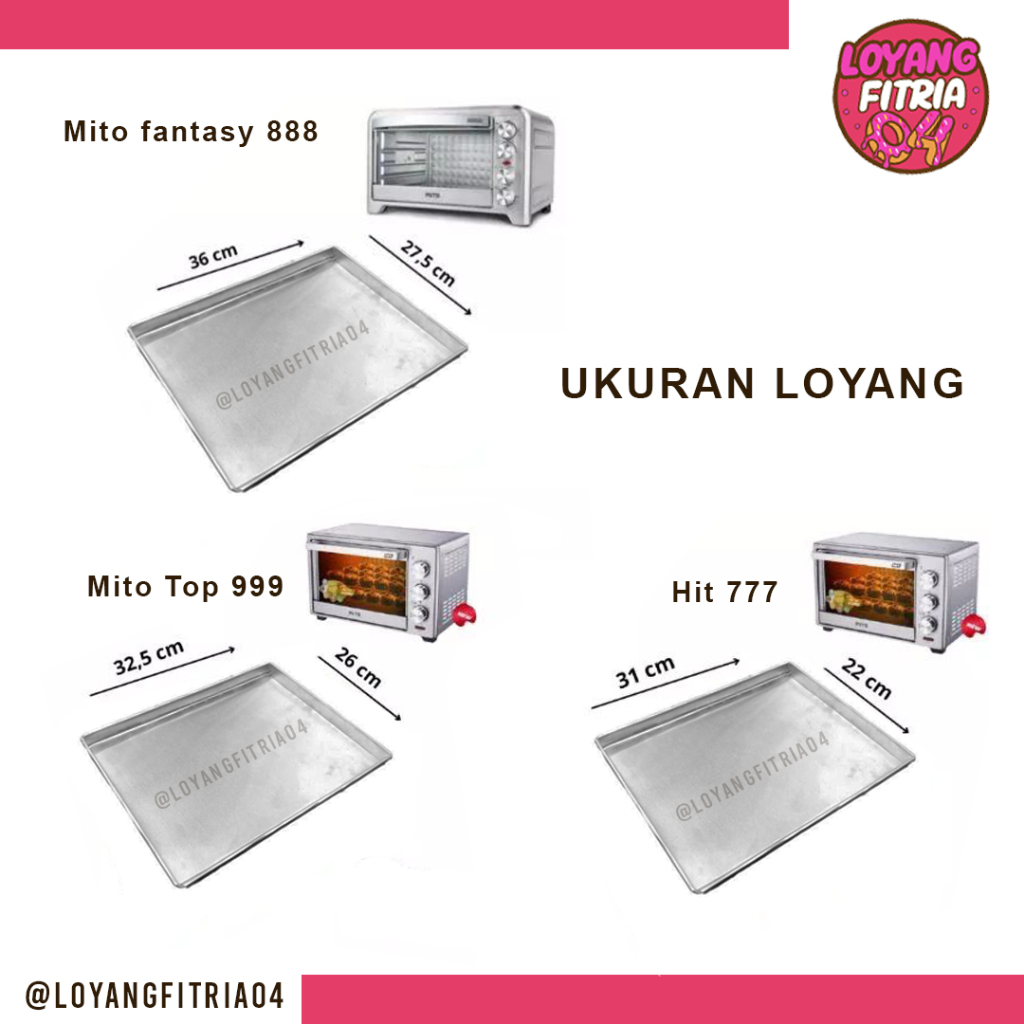 LOYANG OVEN MITO FANTASY 888 / MITO 777 / MITO 999 / LOYANG OVEN KUE KERING