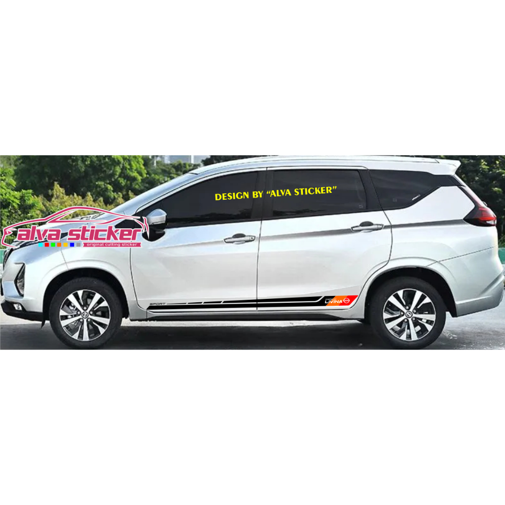 sticker livina stiker all new livina list stripe minimalist mobil nissan new livina sticker powered 