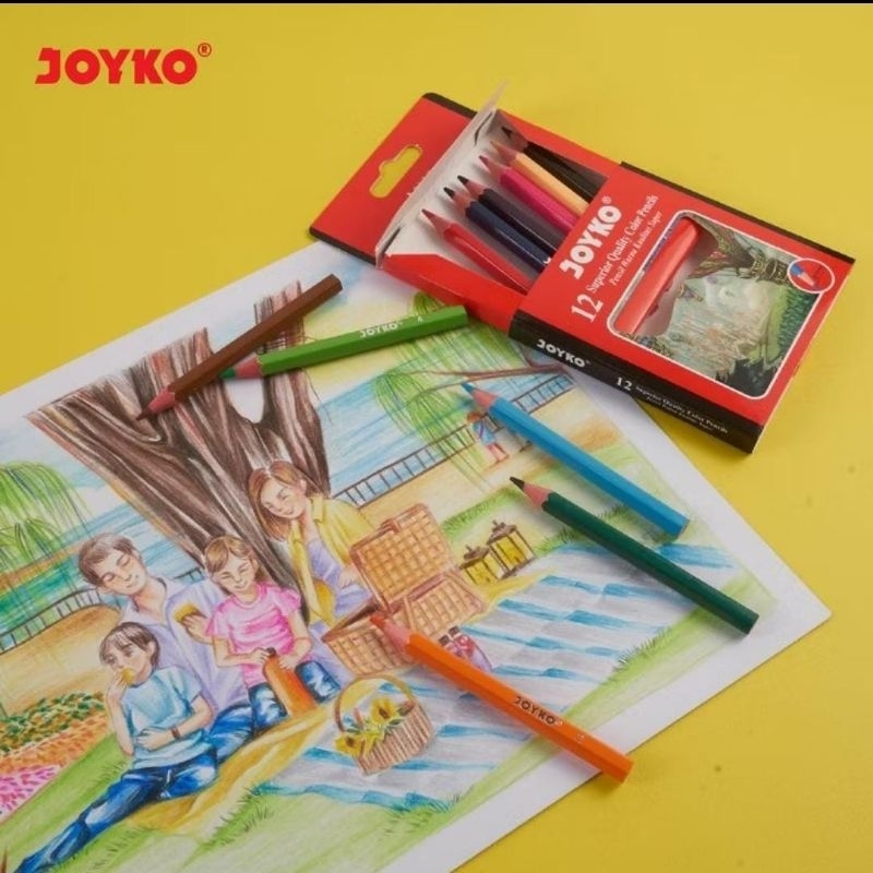 

Color Pencils Pensil Warna Joyko CP-102 12 Warna pensil warna joyko pendek