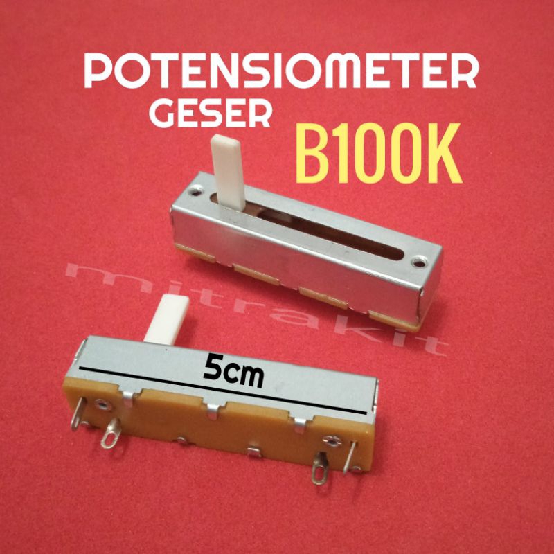 Potensiometer Geser B100K B103 100K 5cm