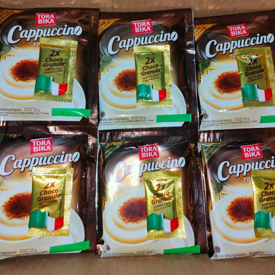 

kopi ToraBika Cappucino Choco Granule 25gr 10Sachet