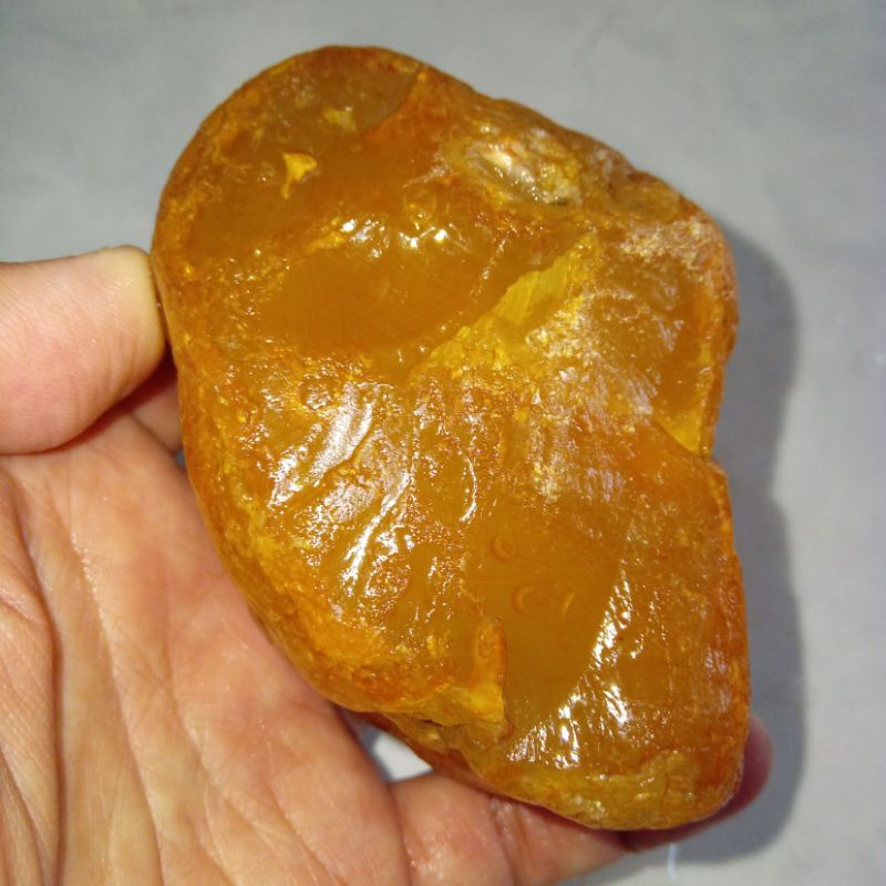 Natural Bahan Batu Bacan Obi Kuning Golden Bentuk Unik