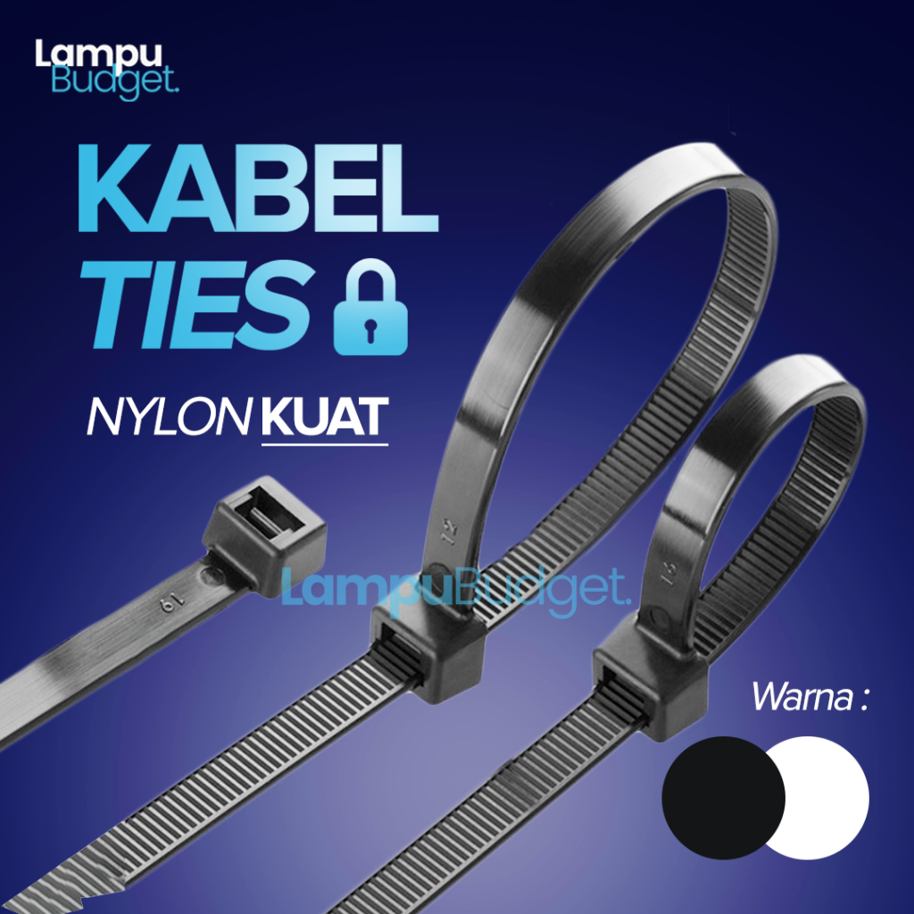 

【COD】Kabel Ties Hitam Putih ukuran 100 150 200 250 300 isi 100pcs Promo Bebas Ongkir