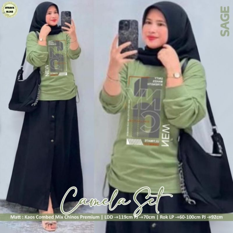 CAMELA SET ORI ATHAYA SETELAN WANITA LD 120 JUMBO TERMURAH