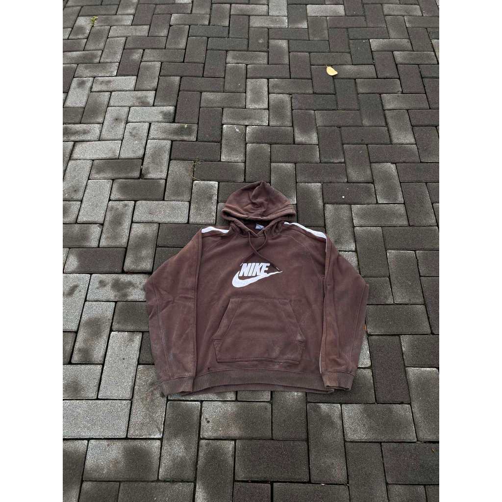 Brown Nike Hoodie Vintage 00s