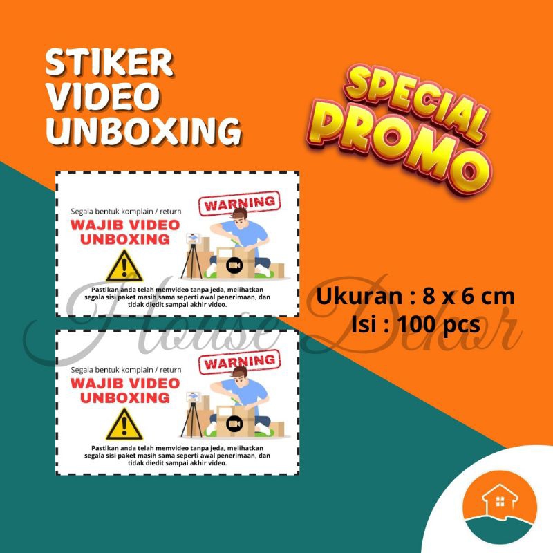 

(100 pcs) STICKER UNBOXING DESAIN KEREN BAGUSS MURAH