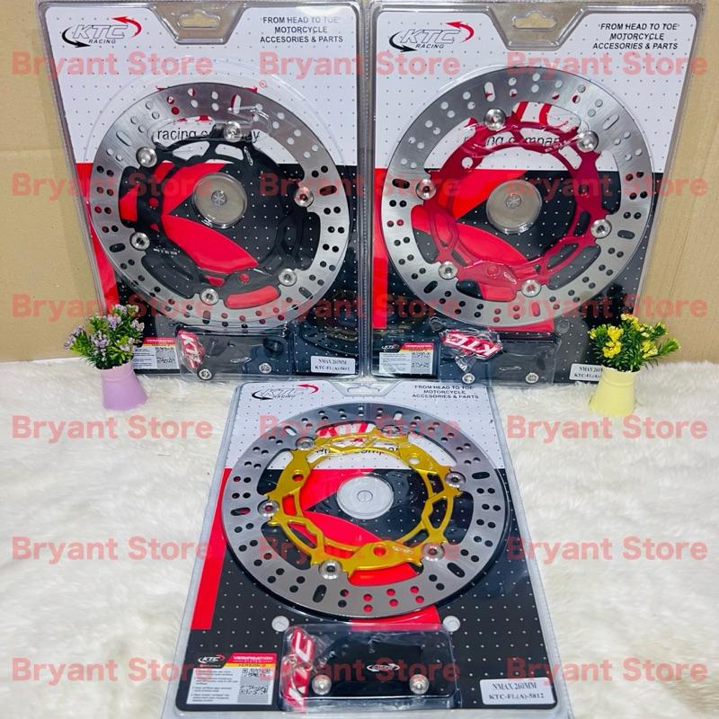 PIRINGAN CAKRAM DEPAN KTC RACING 260MM NMAX NEW NMAX OLD AEROX NEW AEROX OLD LEXI CNC FLOATING BRAKE