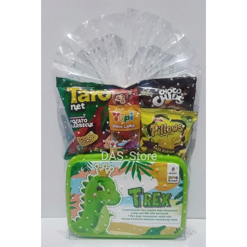 

PAKET SNACK ULANG TAHUN/SNACK LEBARAN/HAMPERS ULANG TAHUN PLUS TEMPAT MAKAN BIGGY 2SEKAT DINO MURAH