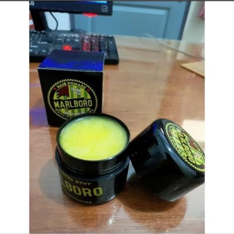 Pomade Marlboro putih / gold / hitam / extra stiff / extra slick / extra hard/