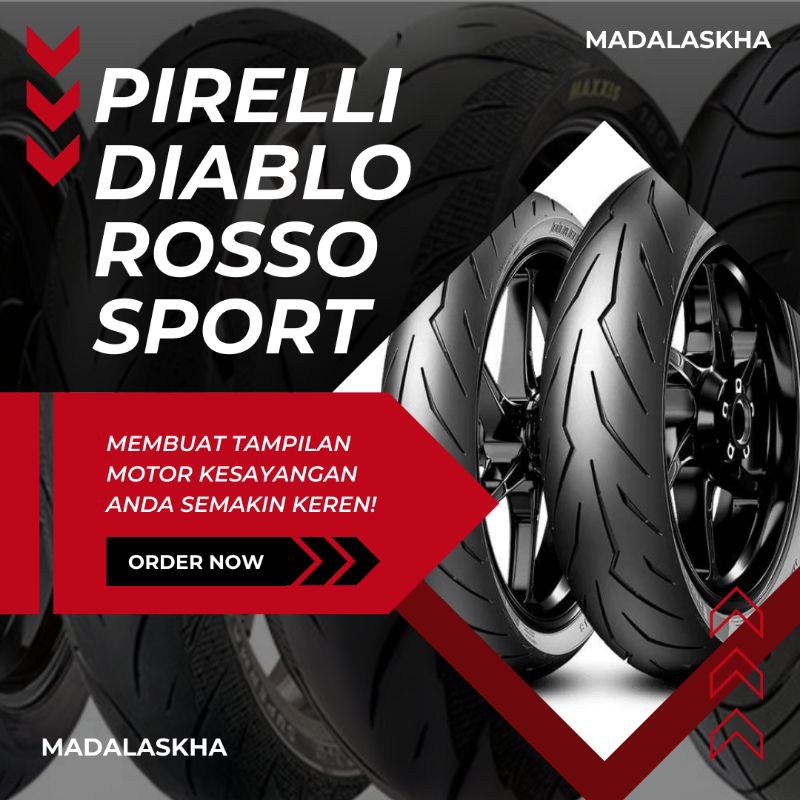 SEPASANG BAN PIRELLI DIABLO ROSSO SPORT RING 17