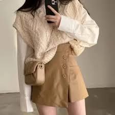 Korean Mini Skirt Style - Rok Celana Pendek Wanita Jumbo