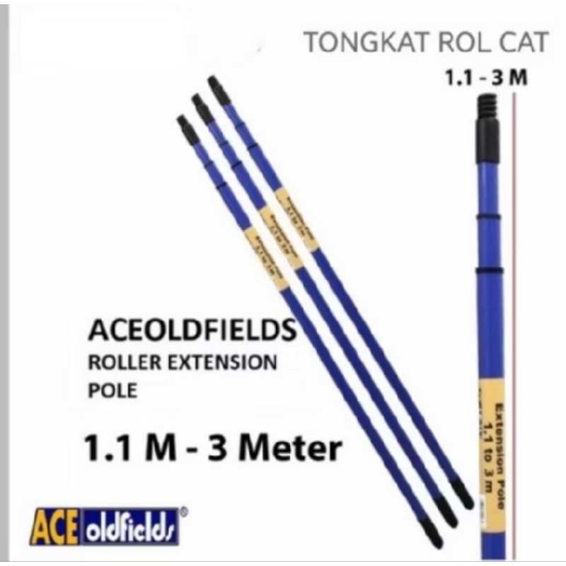 Ace Oldfield roller Extension Ext Pole Steel 3M