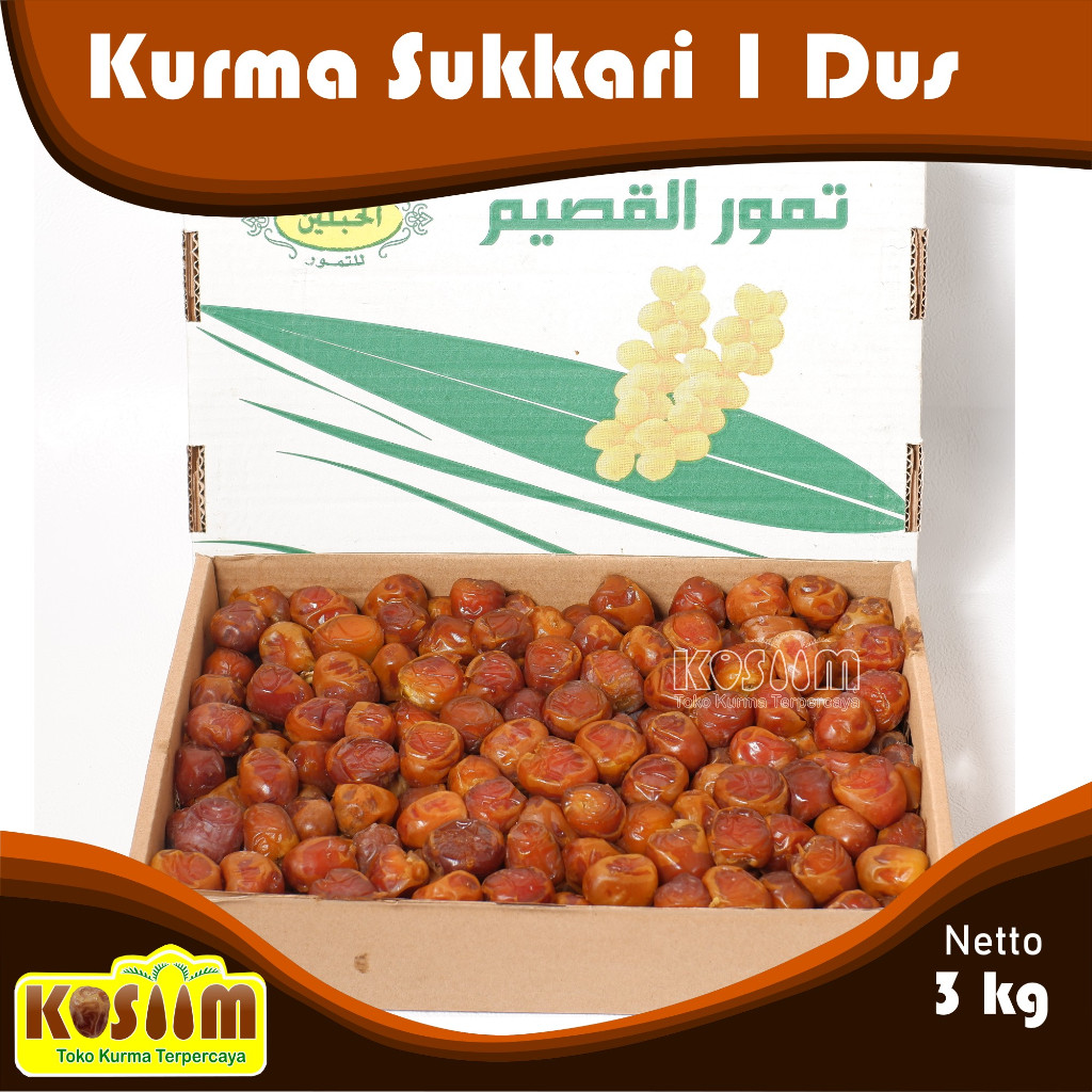 

Kurma Sukkari 1 dus isi 3 kg