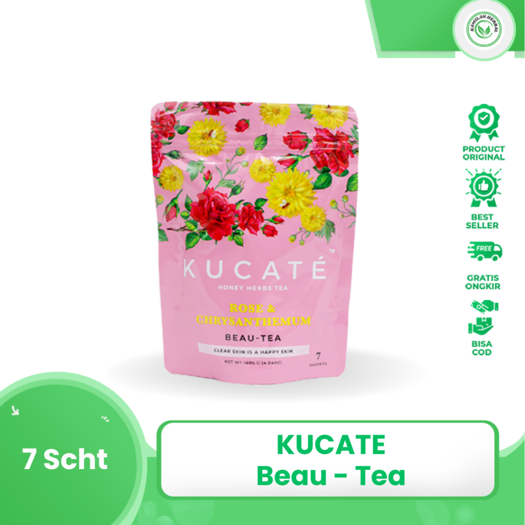 

Kucate Beau Tea Mengatasi Masalah Kulit Wajah Isi 7 Sachet