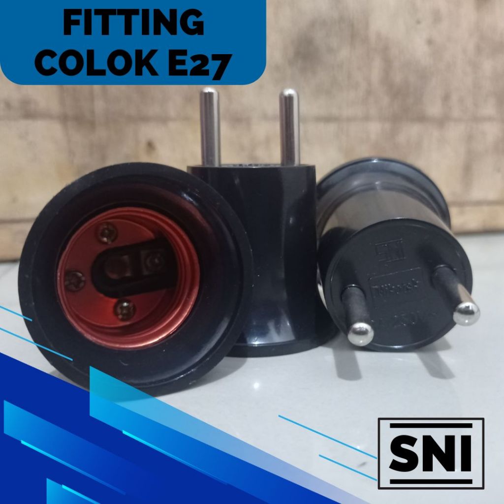 FITTING COLOK LAMPU E27 SNI