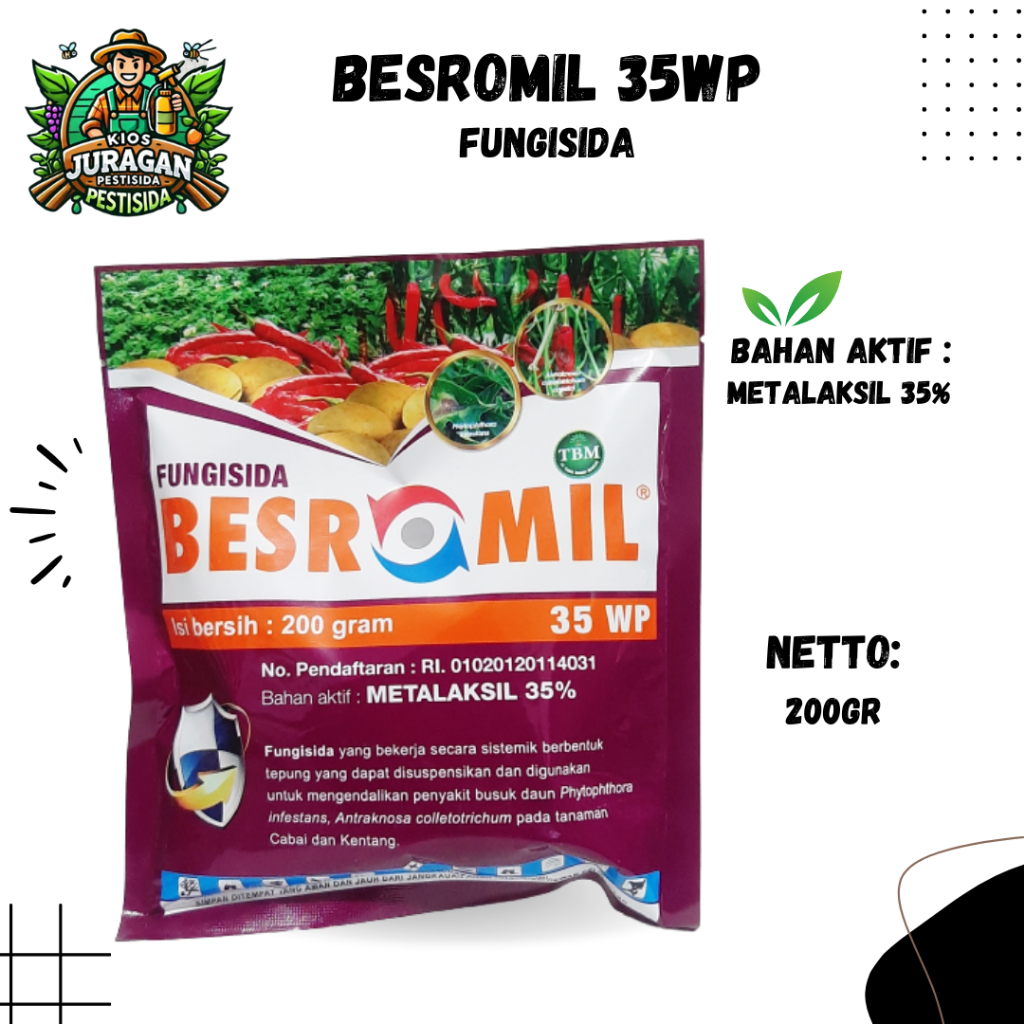 BESROMIL 35WP 200GR FUNGISIDA SISTEMIK