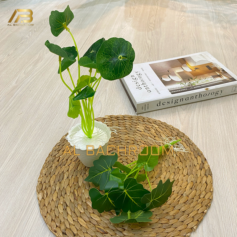 B8195  TANAMAN HIAS PLASTIK LOTUS AIR TANAMAN HIAS ARTIFICIAL DAUN PLASTIK HIASAN RUMAH