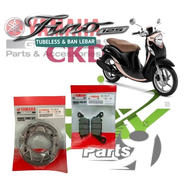 dispad depan mio disped fino 125 kampas cakram depan Fino 125 fi+ Kampas Rem Belakang Tromol