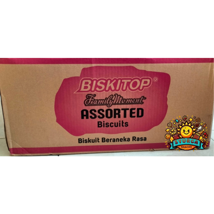

Biskitop Family Moment Assorted Biscuit / Biskuit Lebaran Dus (Isi 6 @600Gr)