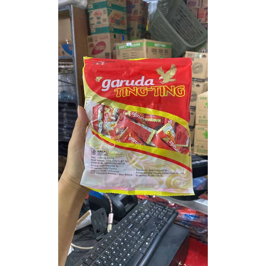 

GARUDA TING TING PERMEN KACANG 125 GRAM ISI 50 PCS