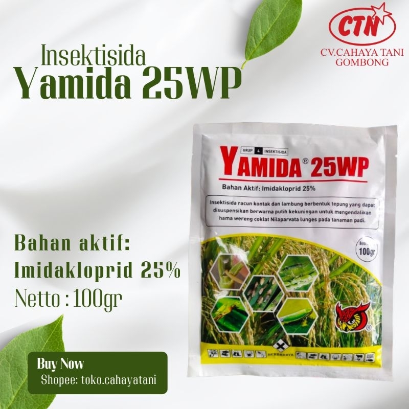 Insektisida sistemik Yamida 25WP 100gr, pembasmi oteng-oteng, wereng