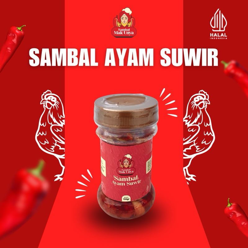

Sambal Mak Unya - Sambal Ayam Suwir - 150gr
