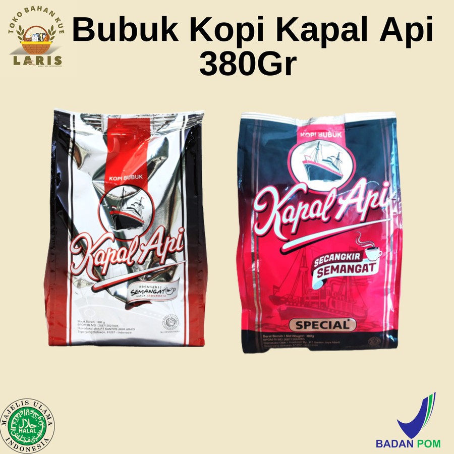 

KAPAL API KOPI BUBUK SPESIAL MERAH / SILVER KEMASAN 350 GRAM
