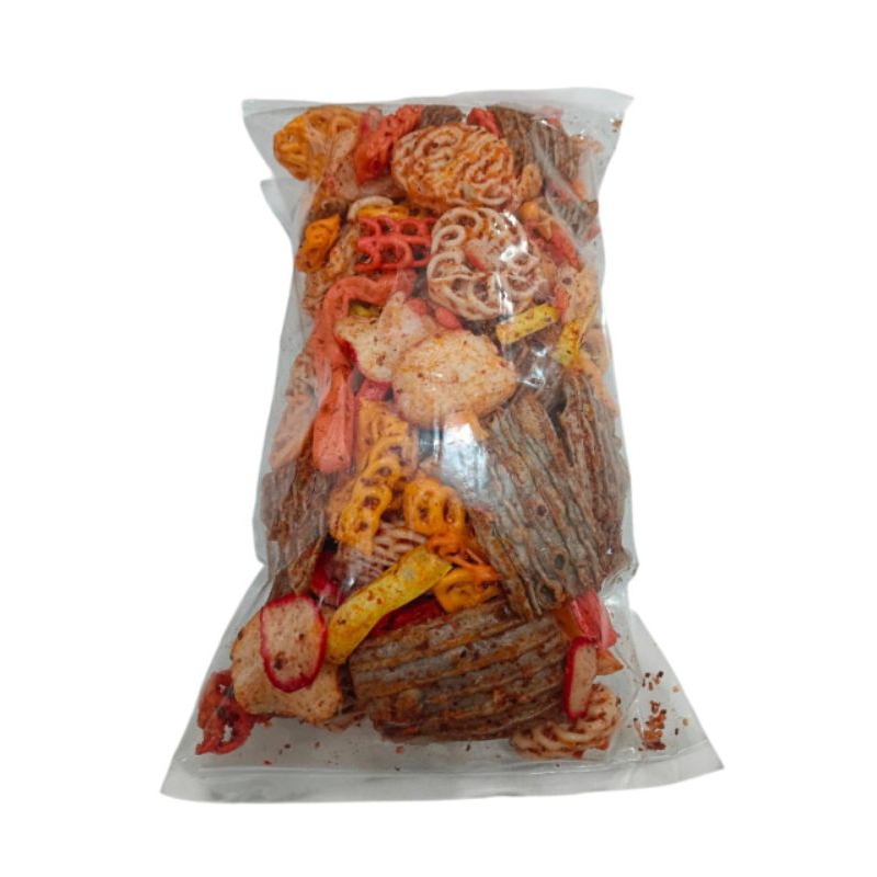 

camilan Krupuk bantat seblak mix 250gr pedaz gurih enak