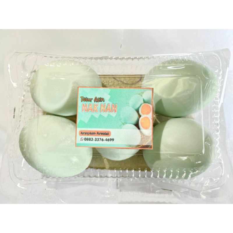 

TELUR ASIN NAK NAN - TELUR ASIN GURIH , LEZAT , ENAK & TERBAIK - 1 Pack Isi 5 Butir