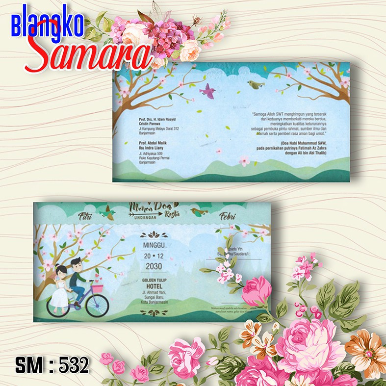 Undangan Pernikahan Blangko SAMARA 532 | vistaundangan